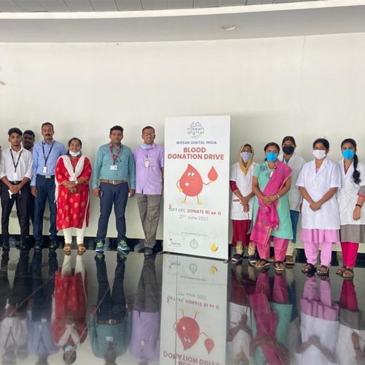 Voluntary blood donation camp held at Nissan Digital